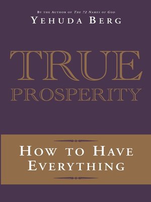 cover image of True Prosperity
